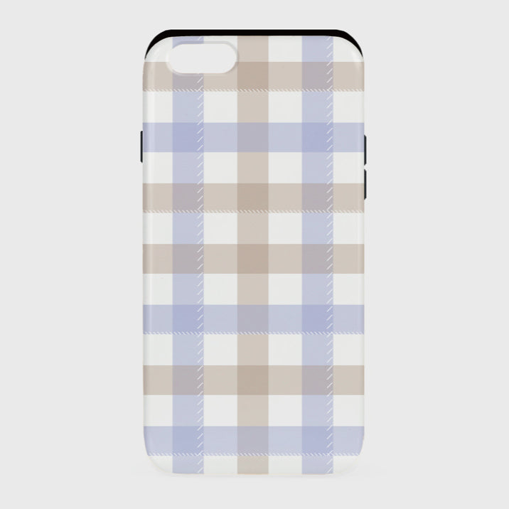 【現貨】Deeping Case Winter Checked-Blue #iphone XR (Slide Case)