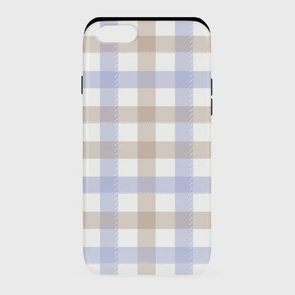 【現貨】Deeping Case Winter Checked-Blue #iphone XR (Slide Case)