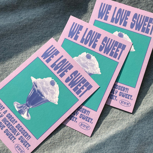 Bit by bit Sweet Postcard