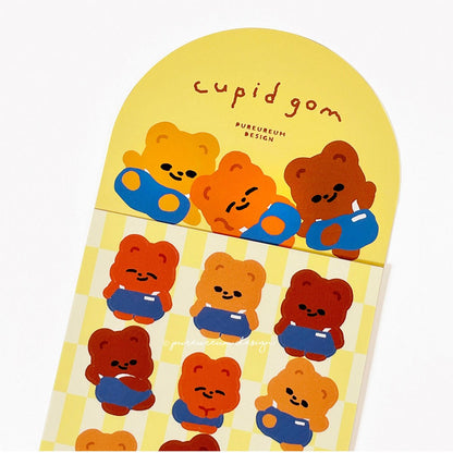 Cupid Gom Denim Overalls Sticker