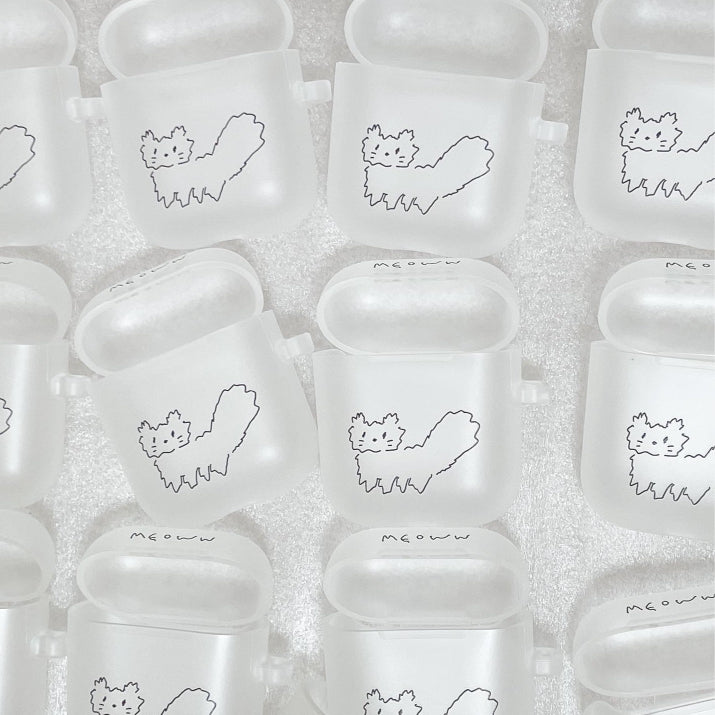 Hookka Hookka Studio Meoww Airpods Case (Mist 磨砂透明)