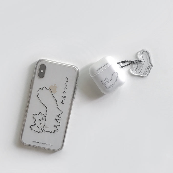 Hookka Hookka Studio Meoww Airpods Case (Mist 磨砂透明)