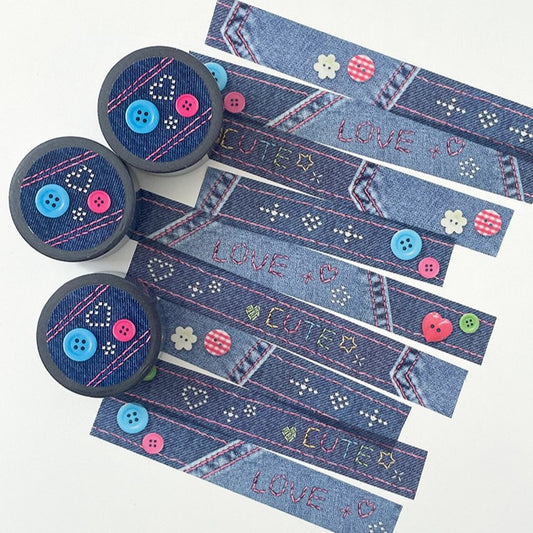 Bit by bit Denim Masking Tape