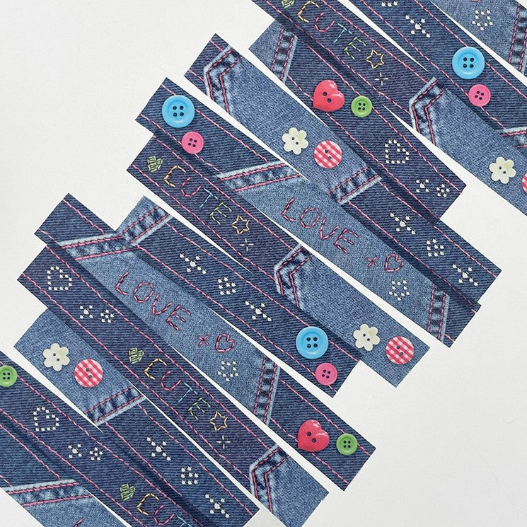 Bit by bit Denim Masking Tape