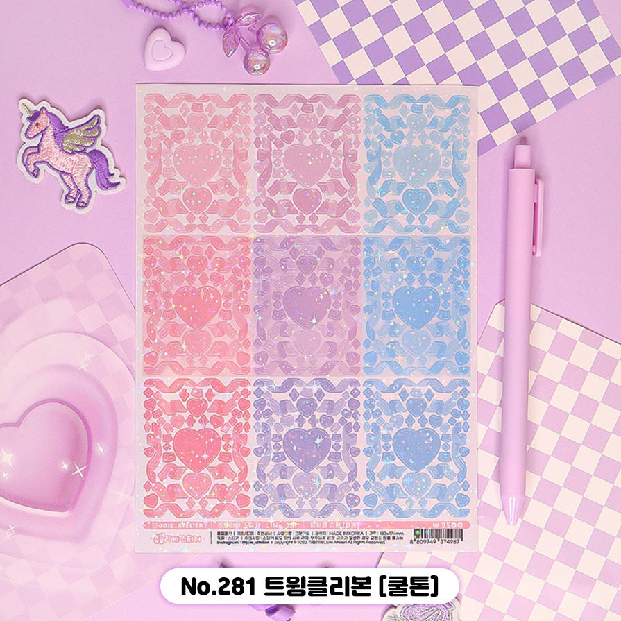 Joie Atelier Twinkle Ribbon Sticker (Warm/Cool tone)