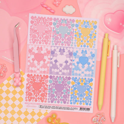 Joie Atelier Matt Twinkle Heart Sticker (Warm/Cool tone)