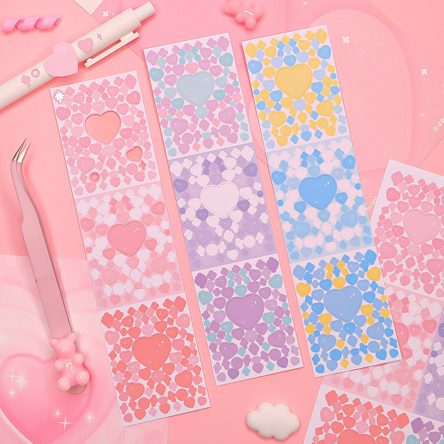 Joie Atelier Matt Twinkle Heart Sticker (Warm/Cool tone)