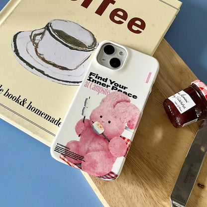 Pink Camping Windy  Phone Case (Hard 普通硬殼)