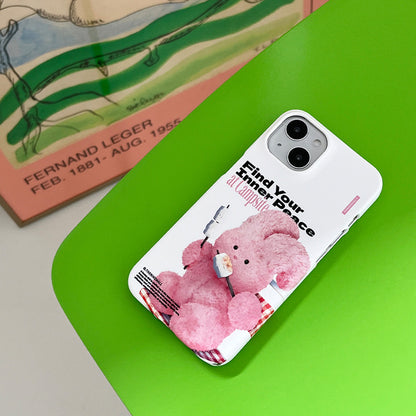 Pink Camping Windy  Phone Case (Hard 普通硬殼)