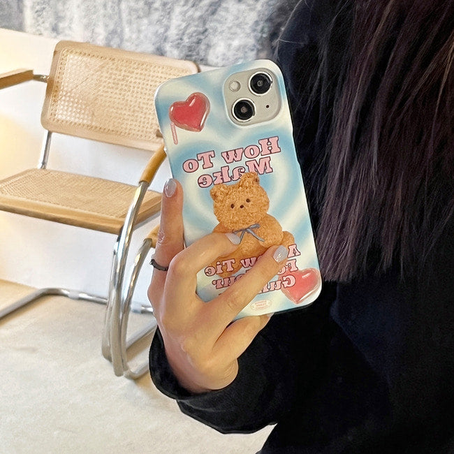 Ribbon Teddy Gummy Phone Case (Hard 普通硬殼)