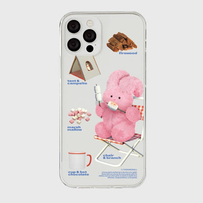 Pattern Camping Windy Phone Case (Clear/Tank Clear 透明/透明Tank款)