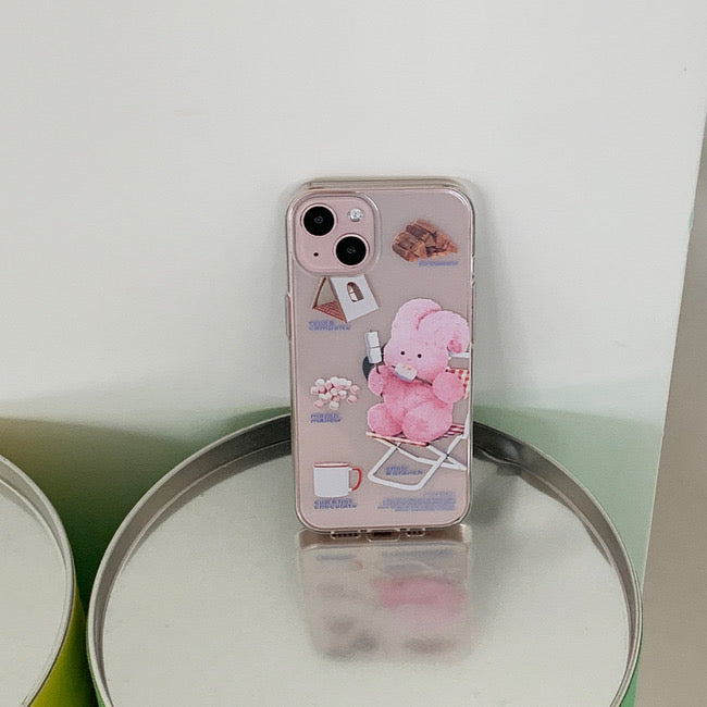 Pattern Camping Windy Phone Case (Clear/Tank Clear 透明/透明Tank款)