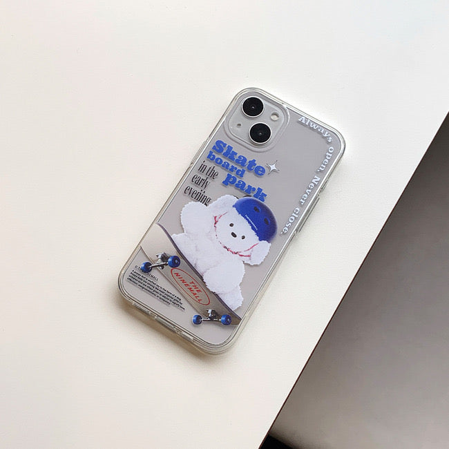 Small Ppokku Skateboarder Phone Case (Clear/Tank Clear 透明/透明Tank款)