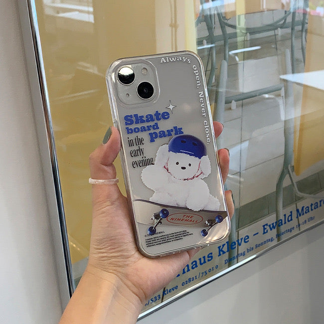 Small Ppokku Skateboarder Phone Case (Clear/Tank Clear 透明/透明Tank款)