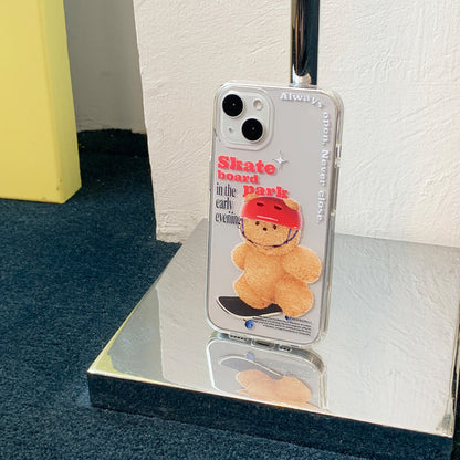 Small Gummy Skateboarder Phone Case (Clear/Tank Clear 透明/透明Tank款)