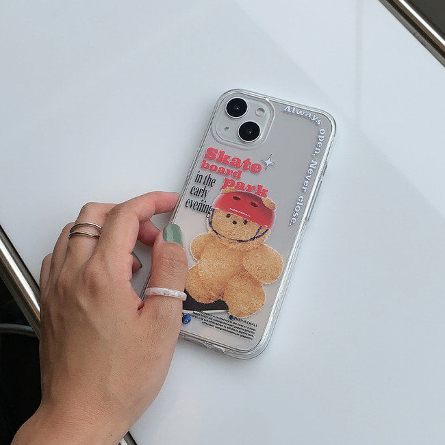 Small Gummy Skateboarder Phone Case (Clear/Tank Clear 透明/透明Tank款)