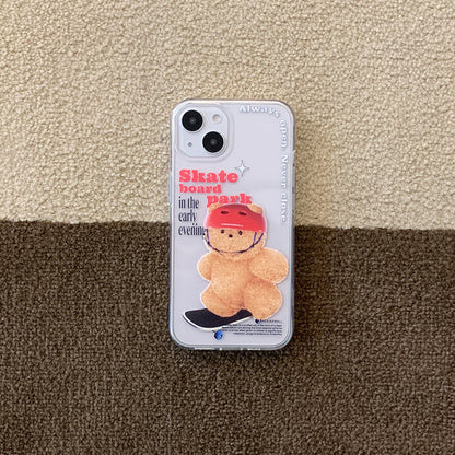 Small Gummy Skateboarder Phone Case (Clear/Tank Clear 透明/透明Tank款)