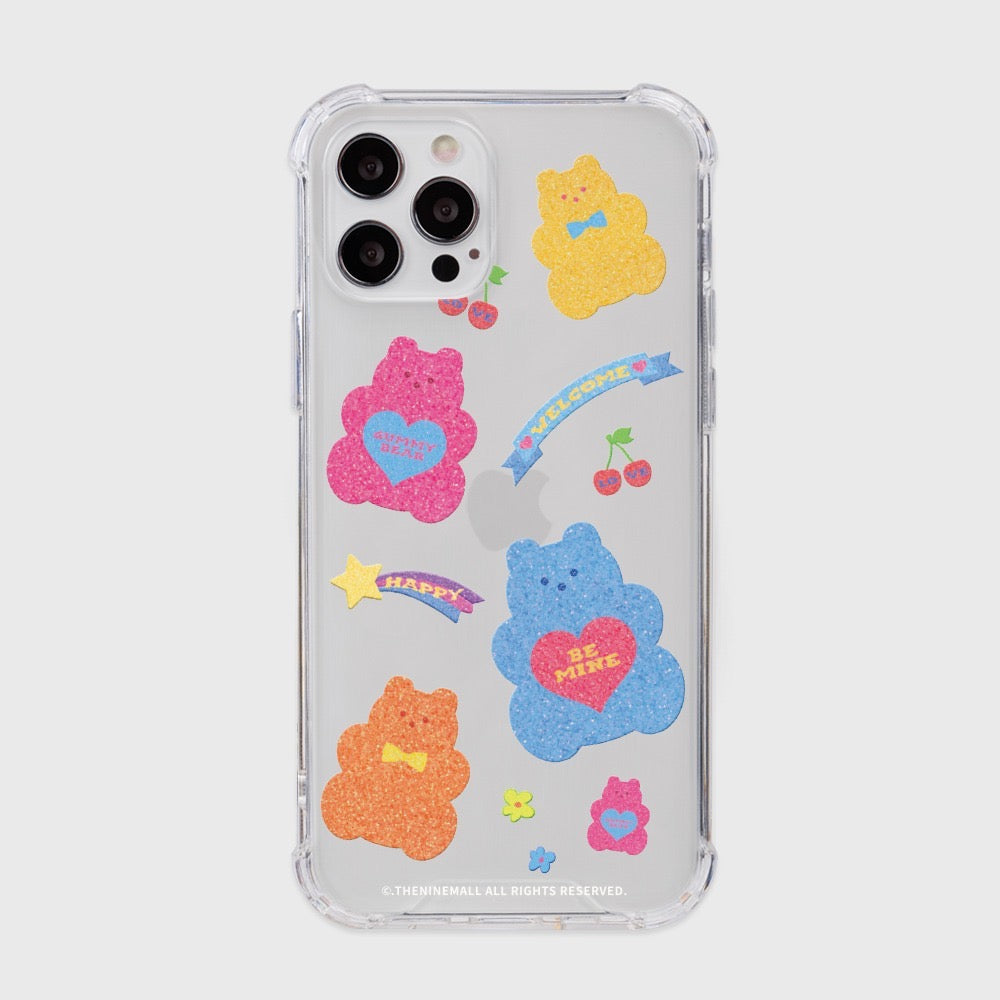 Glitter Gummy Phone Case (Clear/Tank Clear 透明/透明Tank款)