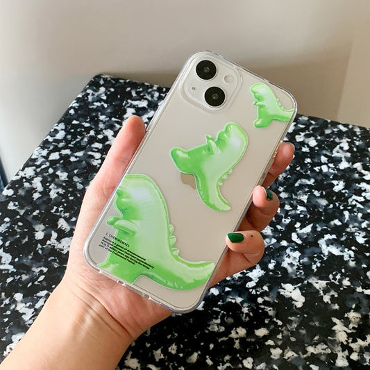 Green Raptor Balloons Phone Case (Clear/Tank Clear 透明/透明Tank款)