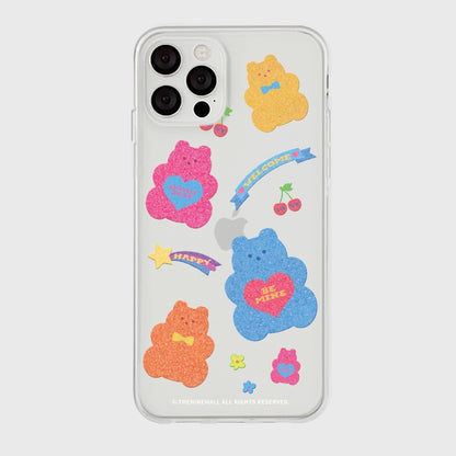 Glitter Gummy Phone Case (Clear/Tank Clear 透明/透明Tank款)