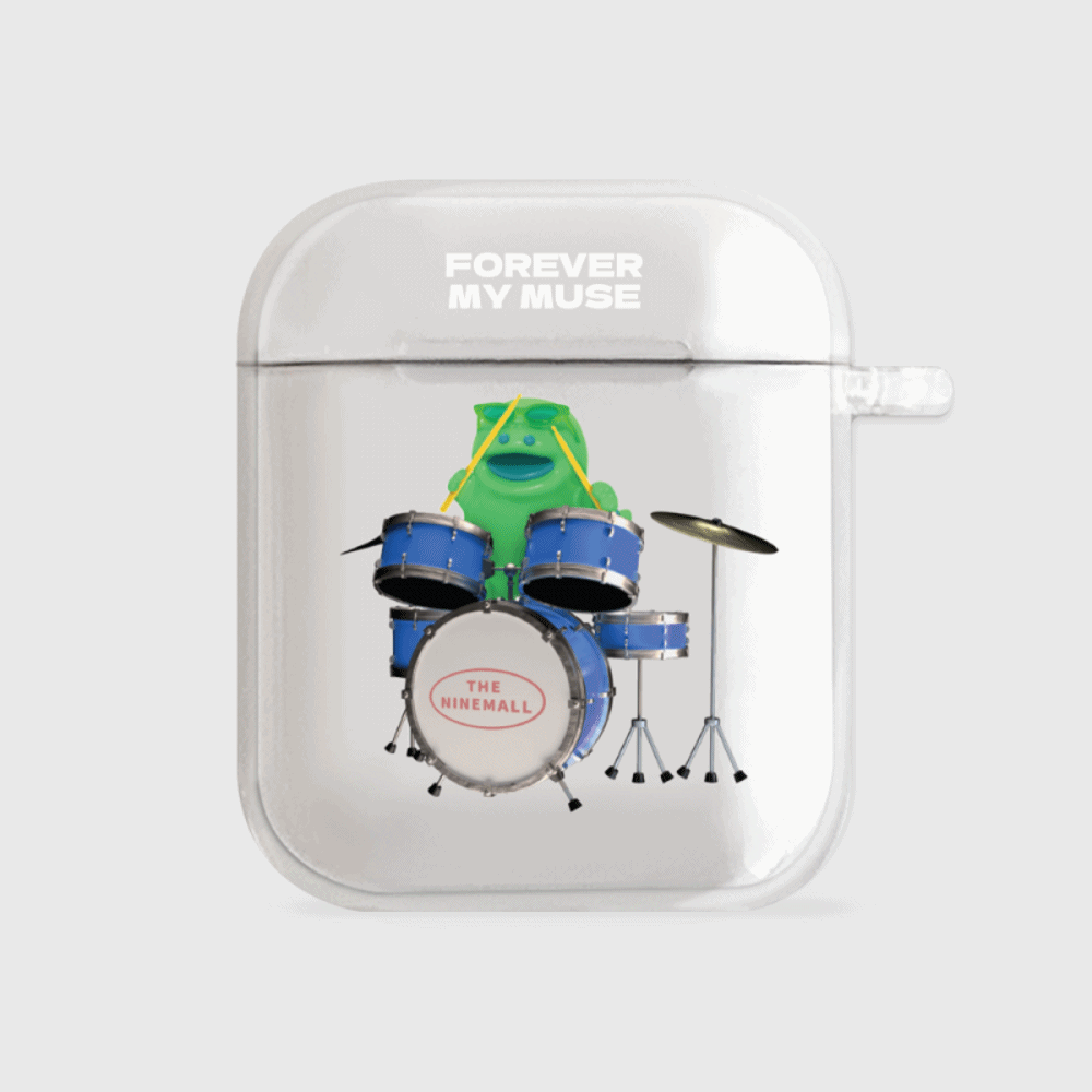 Green Music Raptor Airpods Case (Clear 透明殼)