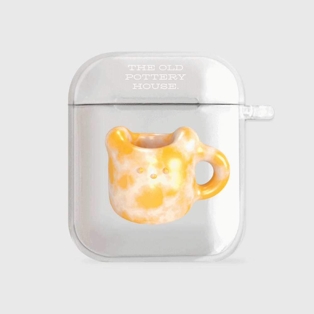 Orange Pottery Airpods Case (Clear 透明殼)