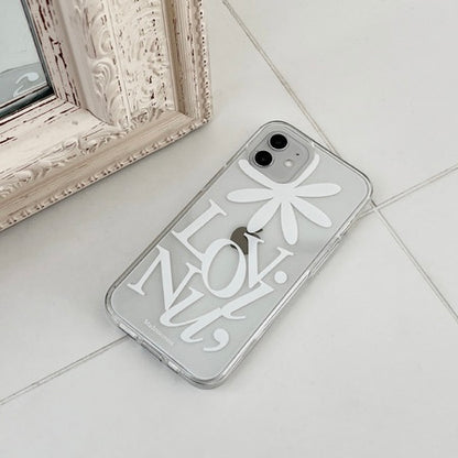 Loving U Lettering Phone Case (Clear/Tank 透明/Tank款)(2色)