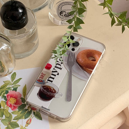 Byemypie Bagel Morning Phone Case (Hard Jelly 透明殼)