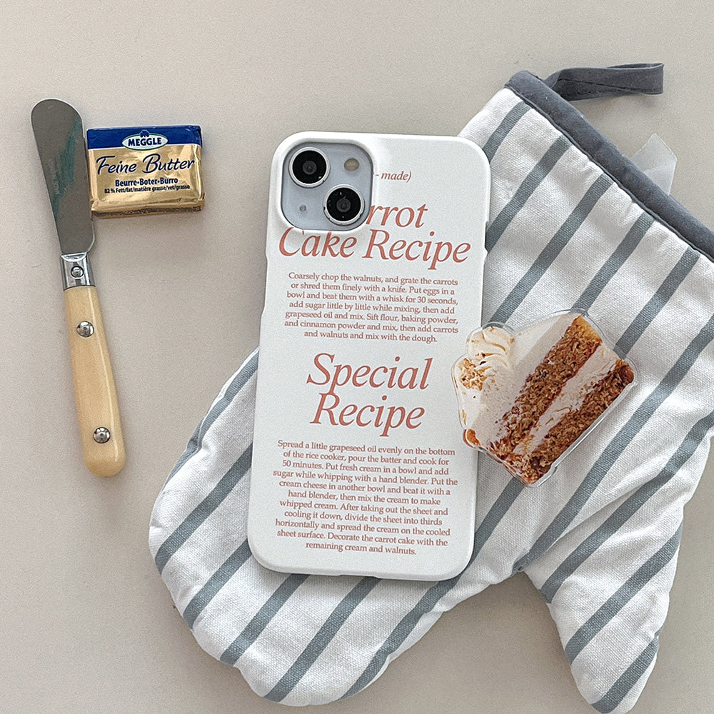 Cake Recipe Phone Case (Hard 普通硬殼) (2色)