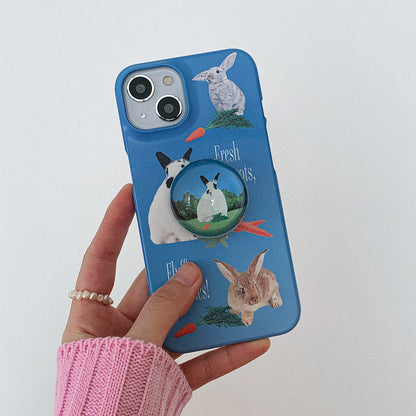 Fluffy Bunnies Phone Case (Hard 普通硬殼) (2色)