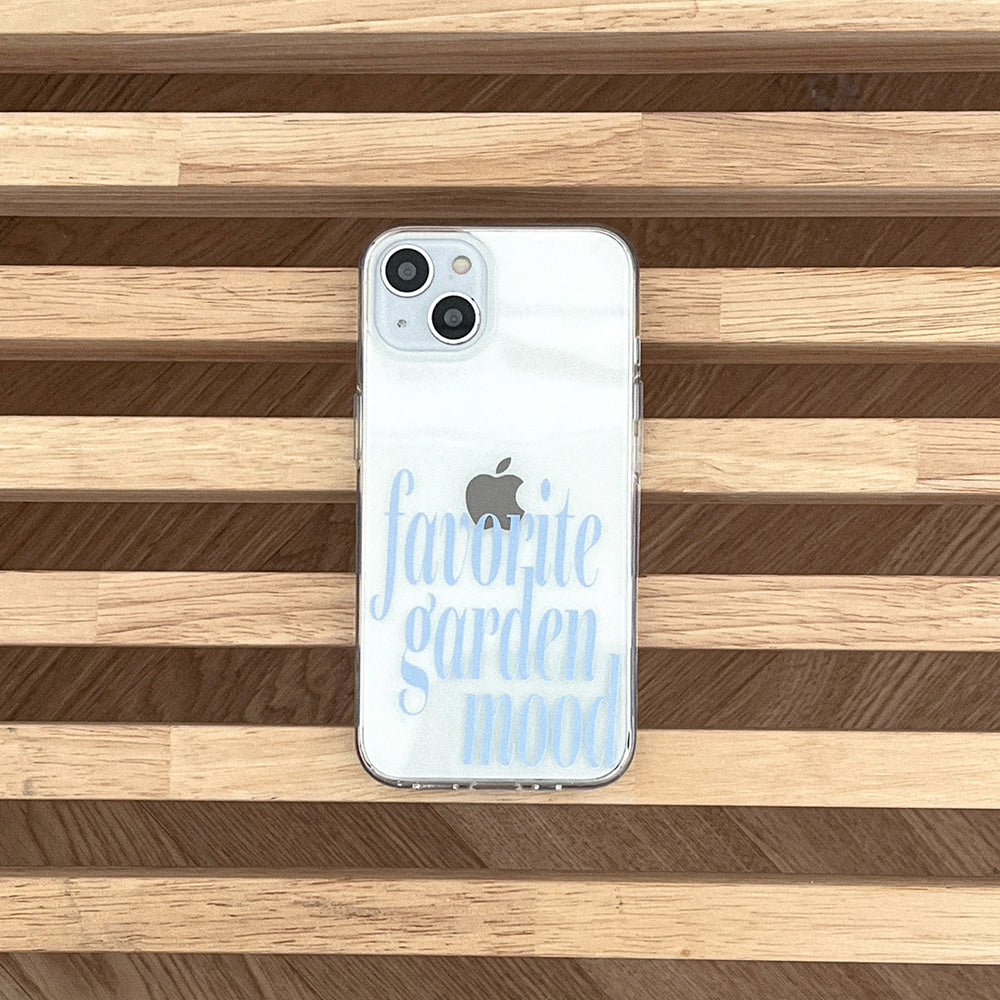 Garden Mood Phone Case (Clear/Tank 透明/透明Tank款)