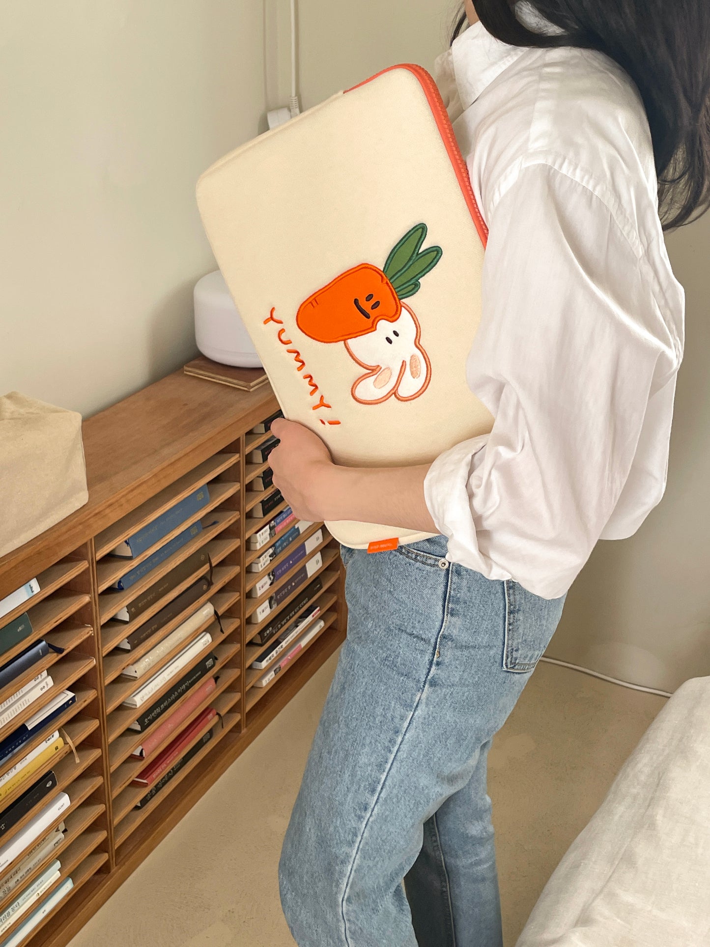 Second Morning Carrot & Bunny Notebook Pouch (13/15 inch)