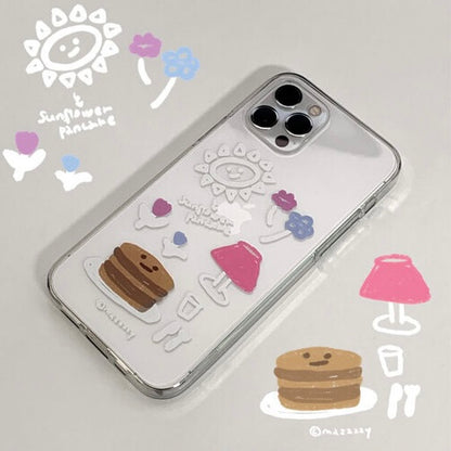 Mazzzzy Sunflower Pancake Phone Case (Jelly/Jelly Hard/Magsafe)