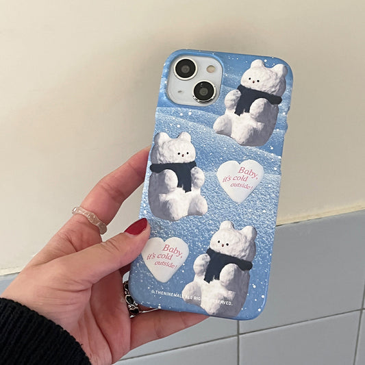 Pattern Gummy Snowman Phone Case (Hard 普通硬殼)