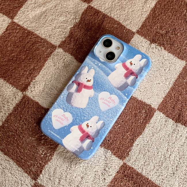 Pattern Windy Snowman Phone Case (Hard 普通硬殼)