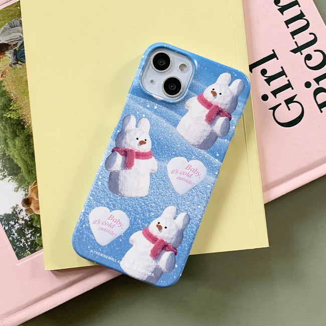 Pattern Windy Snowman Phone Case (Hard 普通硬殼)