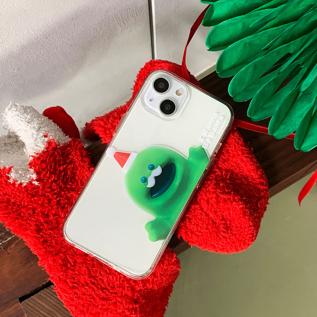 Raptor Wannabe Santa Phone Case (Clear/Tank Clear 透明/透明Tank款)