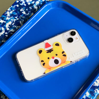 Hey Tiger Wannabe Santa Phone Case (Clear/Tank Clear 透明/透明Tank款)