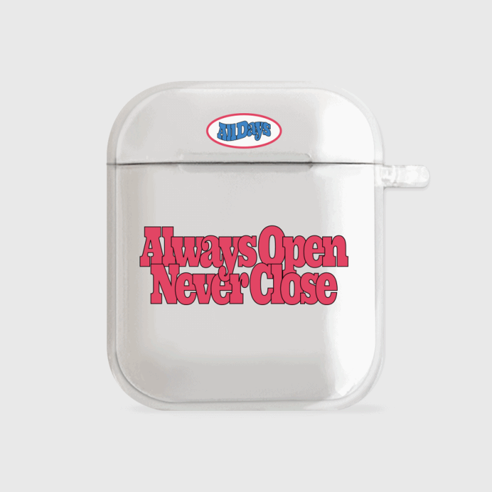 Bold Always Open Airpods Case (Clear 透明殼)