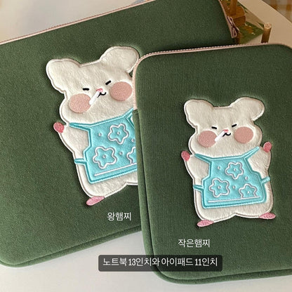 Collector Mumu Nose-chilling Hamster iPad/Laptop pouch.