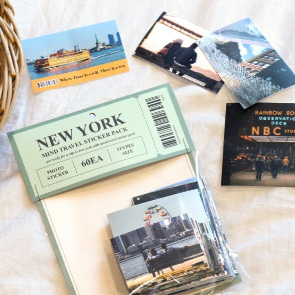 Indigo Mind Travel Sticker Pack - New York (60EA)