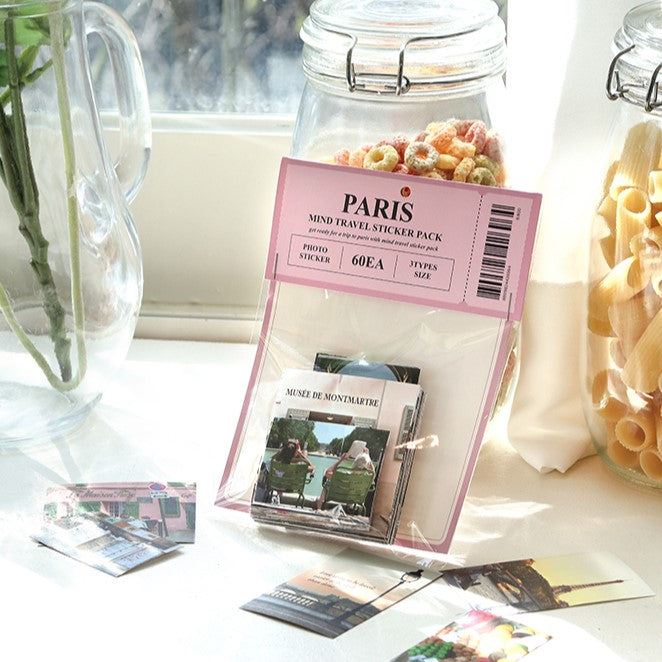 Indigo Mind Travel Sticker Pack - Paris (60EA)