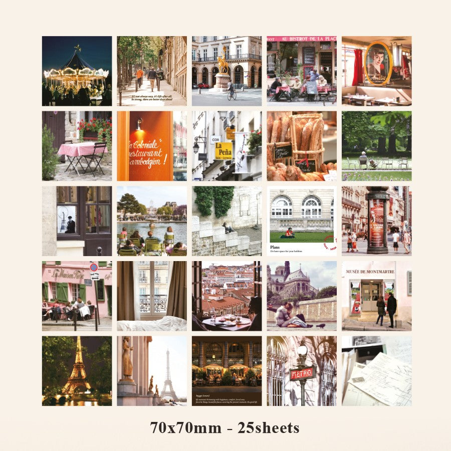 Indigo Mind Travel Sticker Pack - Paris (60EA)