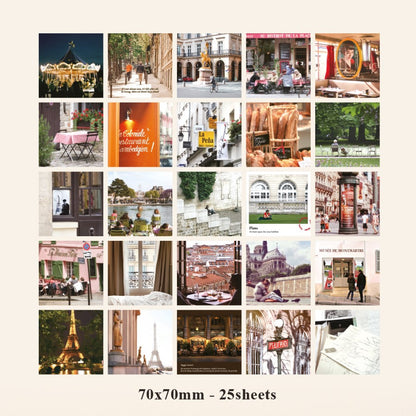 Indigo Mind Travel Sticker Pack - Paris (60EA)