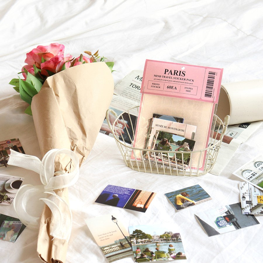 Indigo Mind Travel Sticker Pack - Paris (60EA)