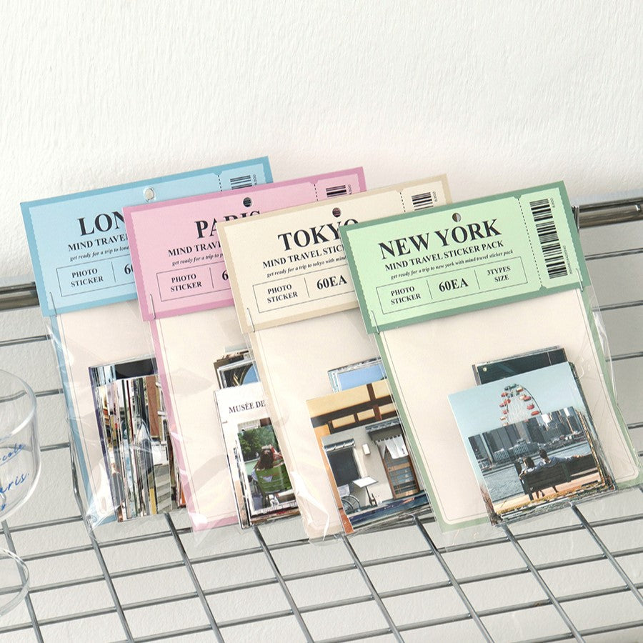 Indigo Mind Travel Sticker Pack - Paris (60EA)