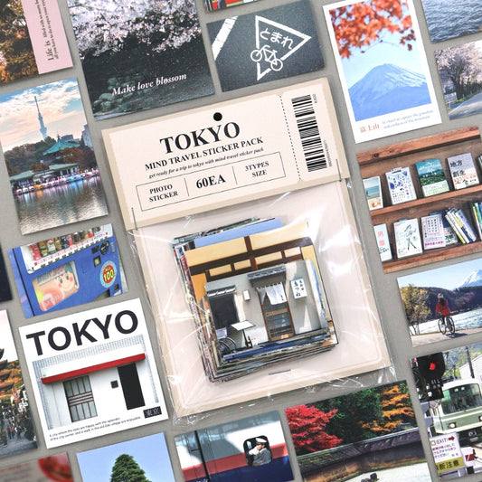 Indigo Mind Travel Sticker Pack - Tokyo (60EA)