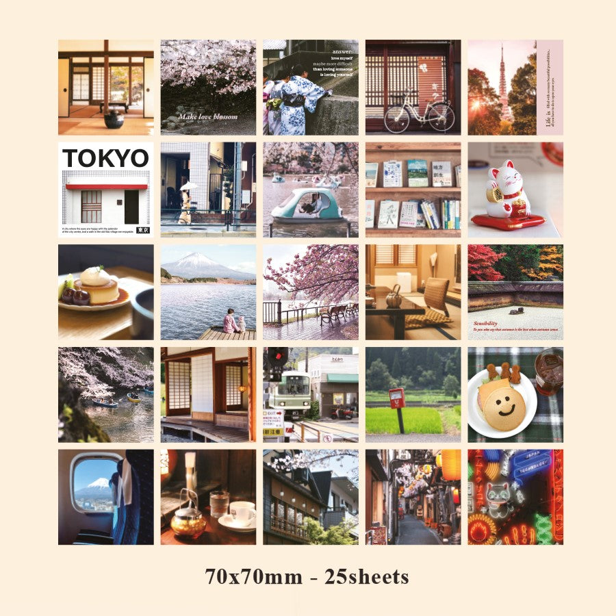 Indigo Mind Travel Sticker Pack - Tokyo (60EA)