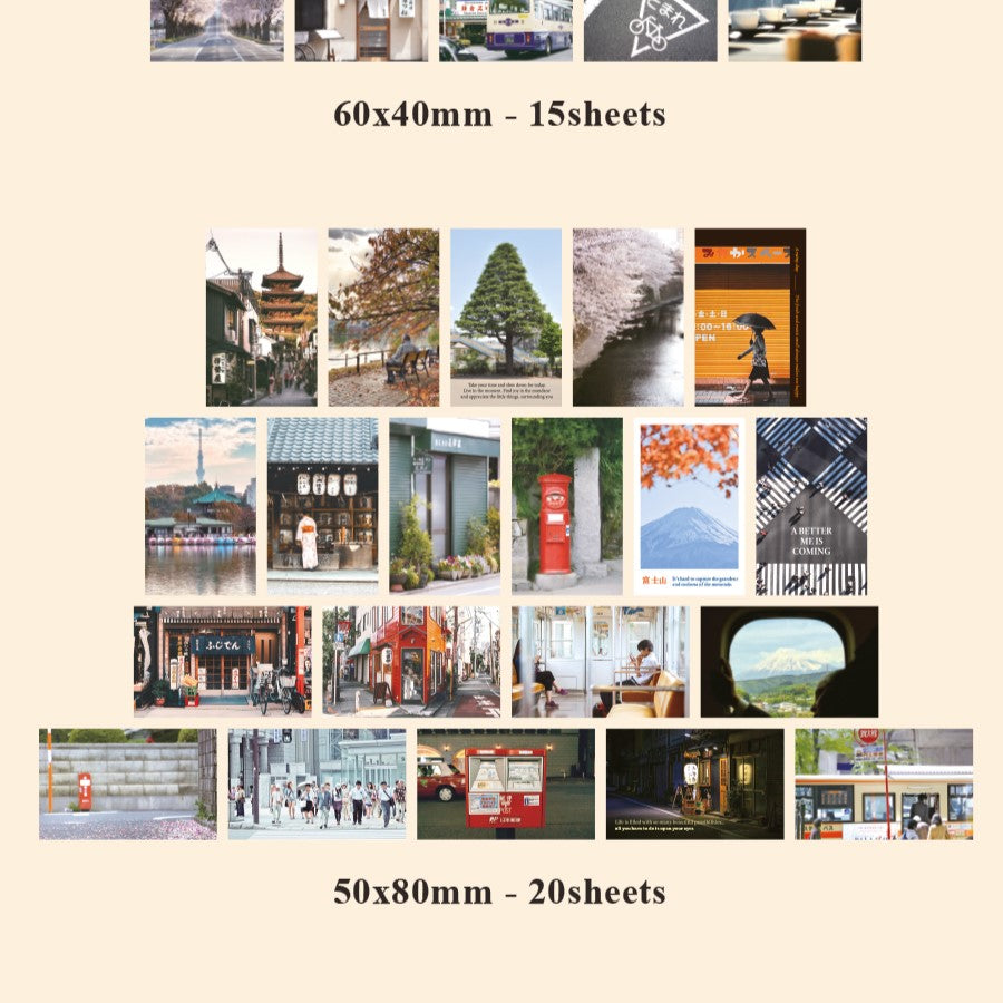 Indigo Mind Travel Sticker Pack - Tokyo (60EA)