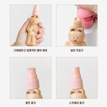 Donat Donat Bear Travel Bottle Set (4色)